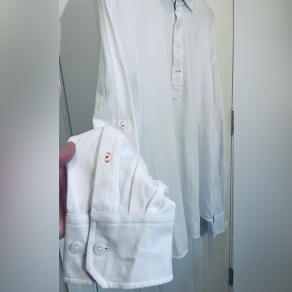 NWOT True Measure brand size XL men’s long sleeve polo golf shirt. Great detail. - Picture 2 of 8